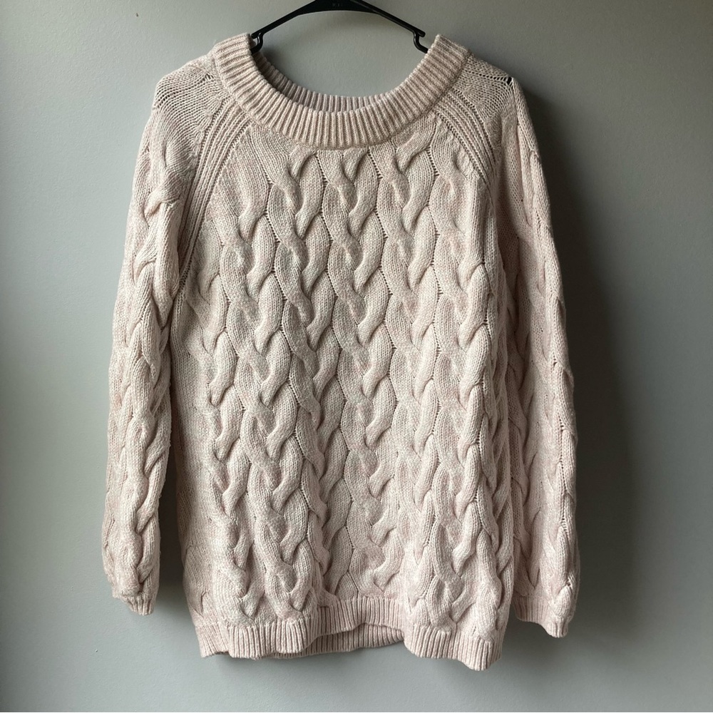 Soft Pink Knit Sweater